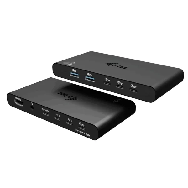 USB-разветвитель i-Tec C31KVMHDMIDOCKPD Чёрный 100 W