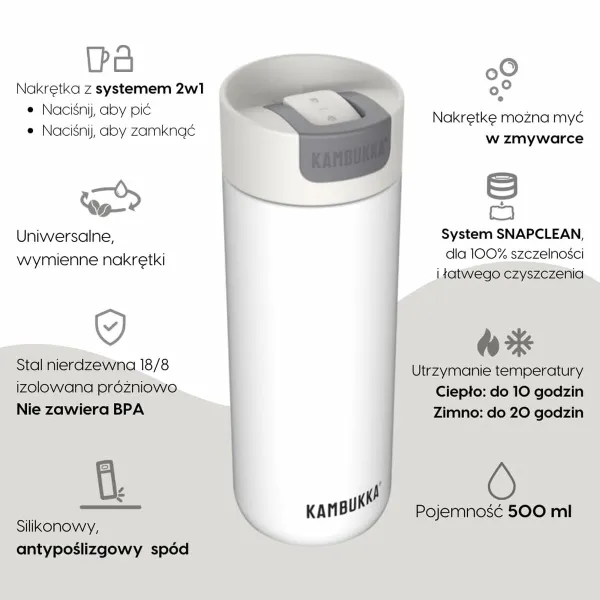 Termos Kambukka 11-02027 Valkoinen 500 ml