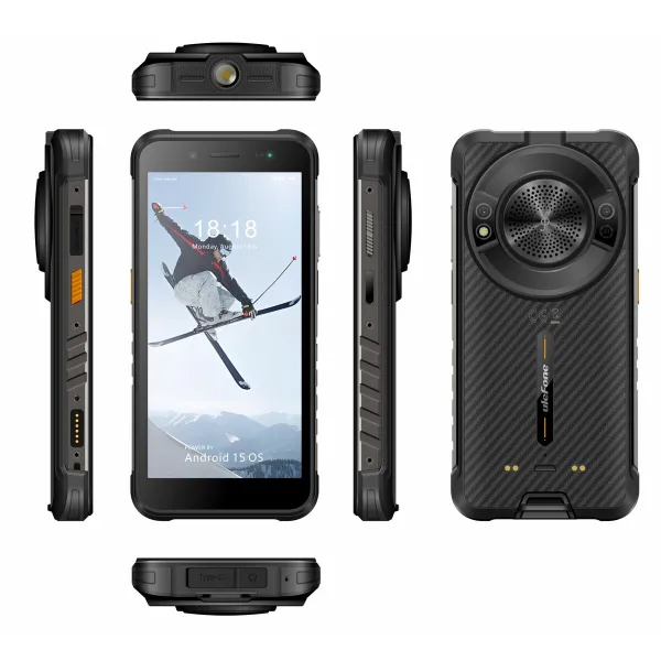 Viedtālruņi Ulefone RUGKING Unisoc 8 GB RAM 256 GB Melns