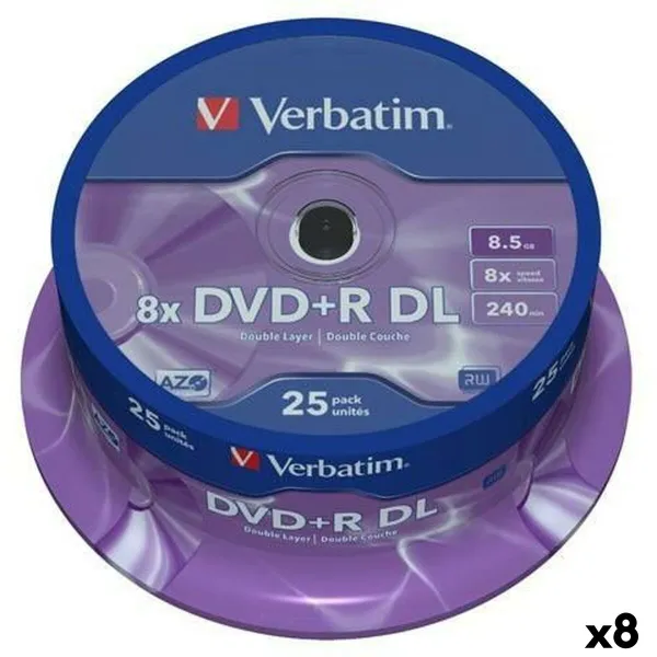 DVD+R Verbatim DL 8,5 GB 8x (8 штук)