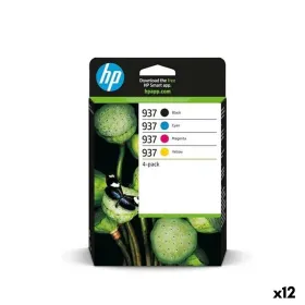 Alkunperäinen mustepatruuna HP Keltainen Sininen Musta Magenta (12 osaa)