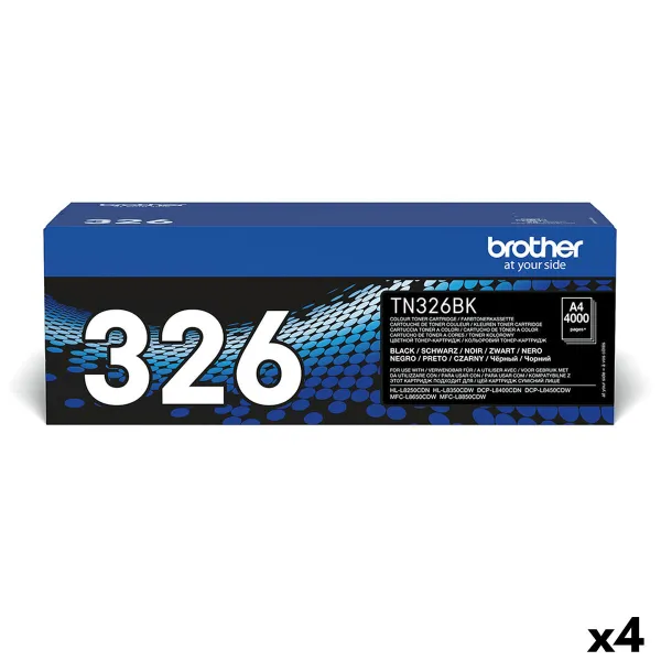 Dažiklis Brother TN326BK Juoda (4 vnt.)