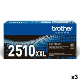 Тонер Brother TN2510XXL Чёрный (3 штук)