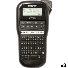Electric Label Maker Brother PT-H110 Black (3 Units)