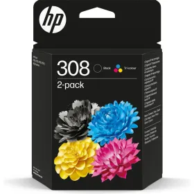 Alkunperäinen mustepatruuna HP Nº 308 Keltainen Sininen Musta Magenta (24 osaa)