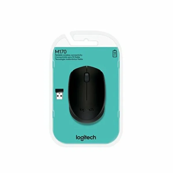 Bezvadu Pele Logitech M171 Wireless Mouse Melns 1000 dpi