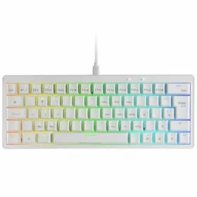 Spēļu Klaviatūra Mars Gaming MKMINIPROWYES Balts Qwerty US