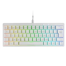 Spēļu Klaviatūra Mars Gaming MKMINIPROWYES Balts Qwerty US