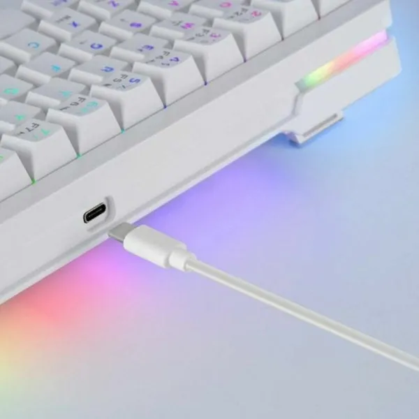 Žaidimų klaviatūra Mars Gaming MKMINIPROWYES Balta Qwerty US