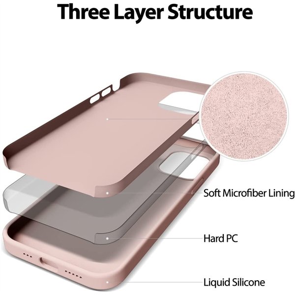 Case Mercury Silicone Case Apple iPhone 12/12 Pro pink sand