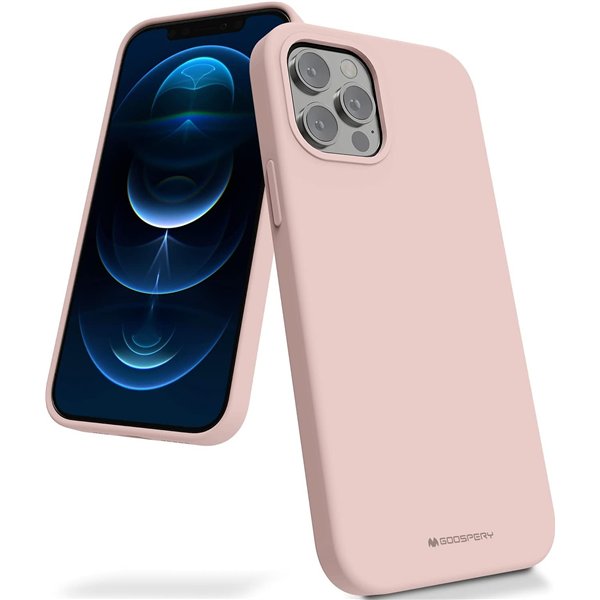 Dėklas Mercury Silicone Case Apple iPhone 13 rožinio smėlio