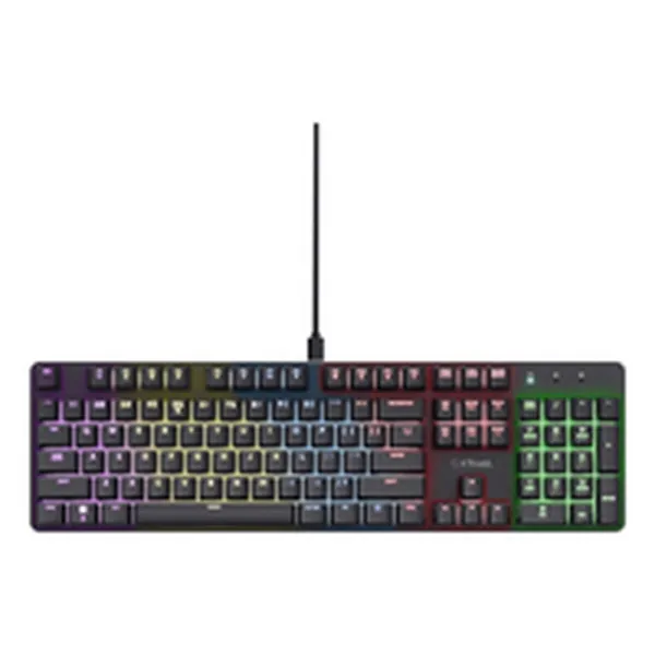 Spēļu Klaviatūra Trust 25682 Melns Spāņu Qwerty