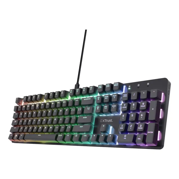 Spēļu Klaviatūra Trust 25682 Melns Spāņu Qwerty