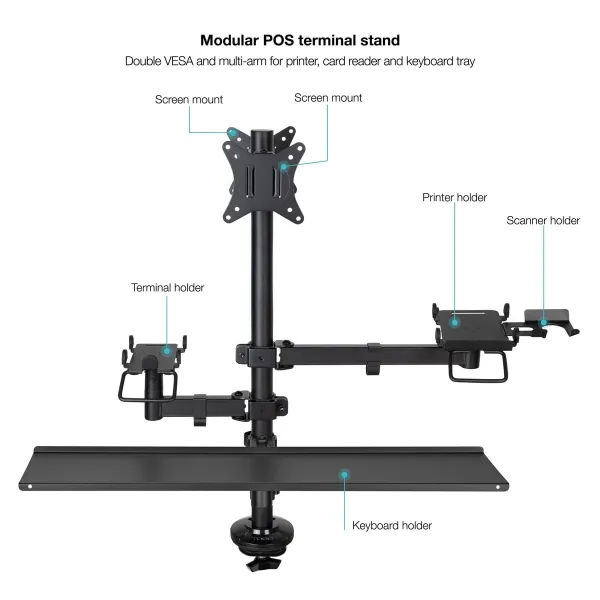 Screen Table Support TooQ TQPM0003 17" 32" 13" (2 Units)