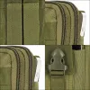 Поясная сумка в военном стиле Tactical Springos CS0099 темно-зеленая