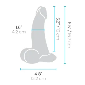 Realistic Dildo B-Vibe Silicone Ø 4,2 cm (13,2 cm)