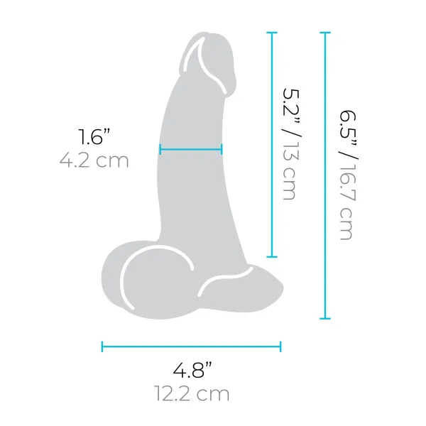 Realistinis vibratorius B-Vibe Silikoninis Ø 4,2 cm (13,2 cm)