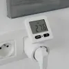 Plug with consumption meter Chacon 54351 White