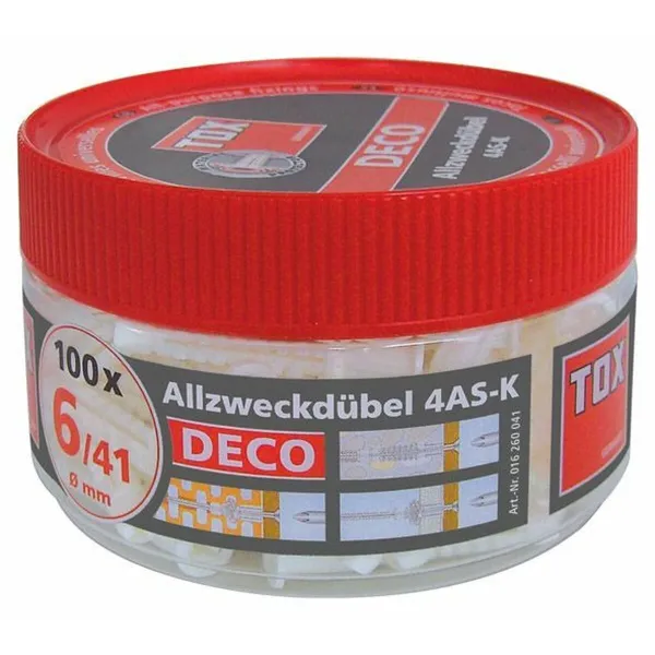Kniedes TOX 6 x 28 mm 230 Daudzums