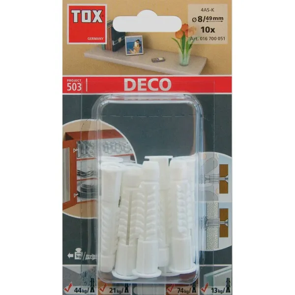 Kniedes TOX 6 x 41 mm 190 Daudzums