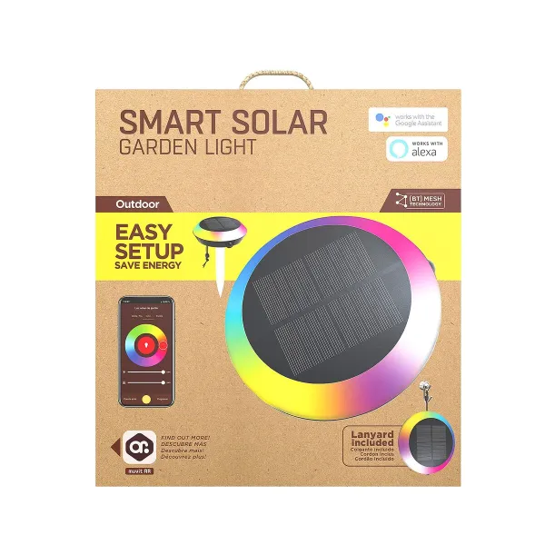 Solar lamp Muvit MIOSGL001 G 1,5 W White Multicolour E27 IP65 RGB (2700 K) (6500 K)