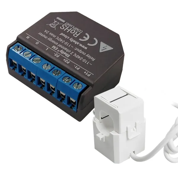 Wi-Fi jungiklio modulis Shelly SHELLY EM + 50A CLAMP