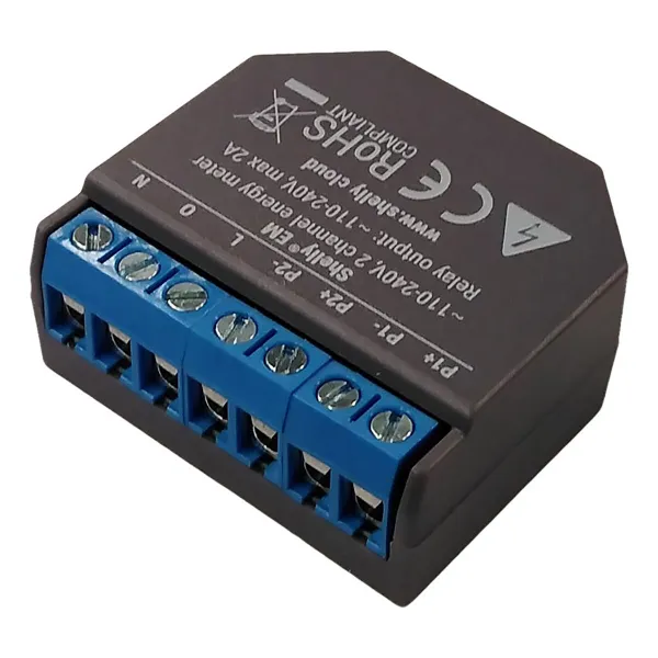 Wi-Fi jungiklio modulis Shelly SHELLY EM + 50A CLAMP
