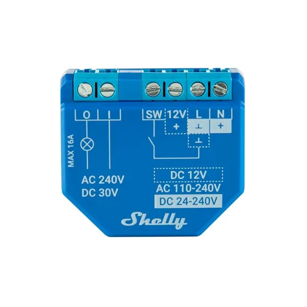 Smart Plug Shelly PLUS 1 100 - 240 V 16 A