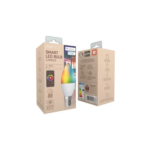 Smart Light bulb Muvit MIOBULB006 White Soft green RGB F 5 W E14 450 lm (2700 K) (6500 K)