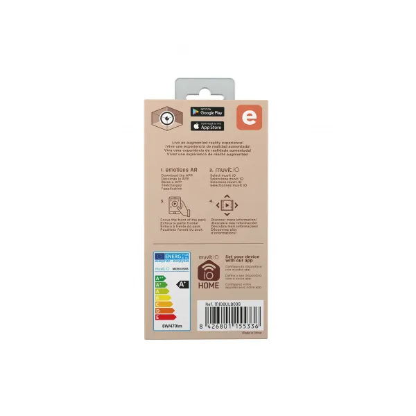 Smart Light bulb Muvit MIOBULB006 White Soft green RGB F 5 W E14 450 lm (2700 K) (6500 K)
