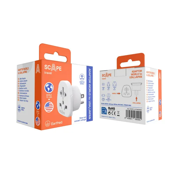 spraudņu zaglis Scape Travel 830US Plastmasa 10 A