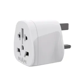 Kištuko adapteris Scape Travel 830UK Plastmasinis 13 A