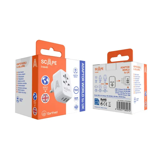 spraudņu zaglis Scape Travel 830C-UK Plastmasa 150 W