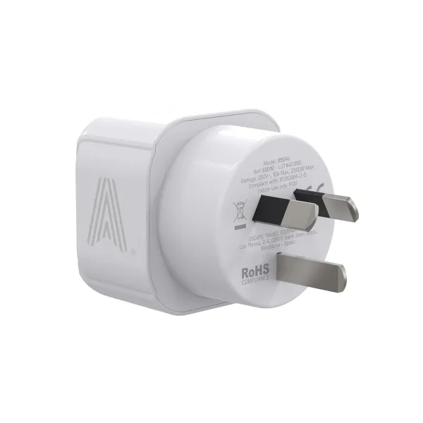 Kištuko adapteris Scape Travel 850AU Plastmasinis 10 A