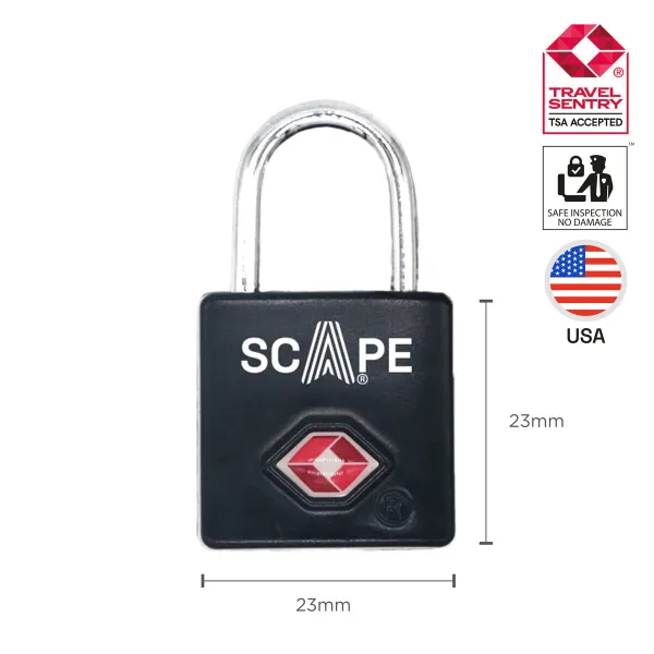 Avainriippulukko Scape Travel TSA-K02 Metalli Suorakulmainen