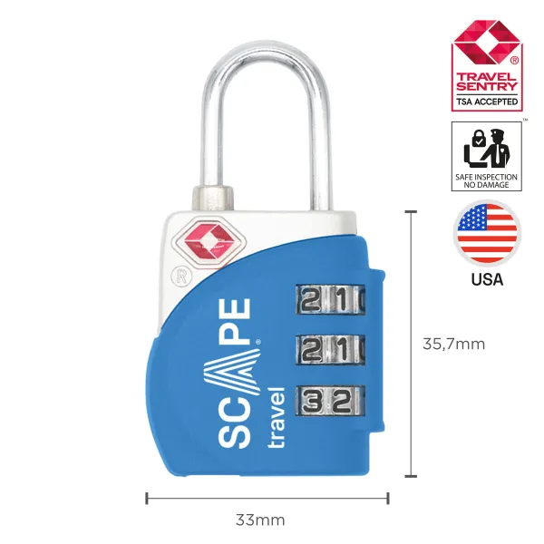Kombinuota spynelė Scape Travel TSA-009