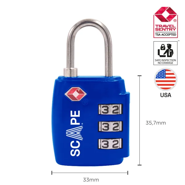 Kombinuota spynelė Scape Travel TSA-002