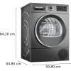 Heat pump dryer BOSCH WQG245DRES 9 kg