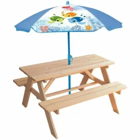 Piknikpöytä Fun House Ruskea Skėtis nuo saulės (125 x ø 100 cm)