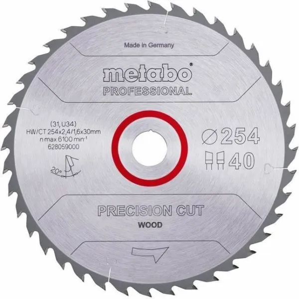 Sahanterä Metabo HW/CT  Ø 254 mm