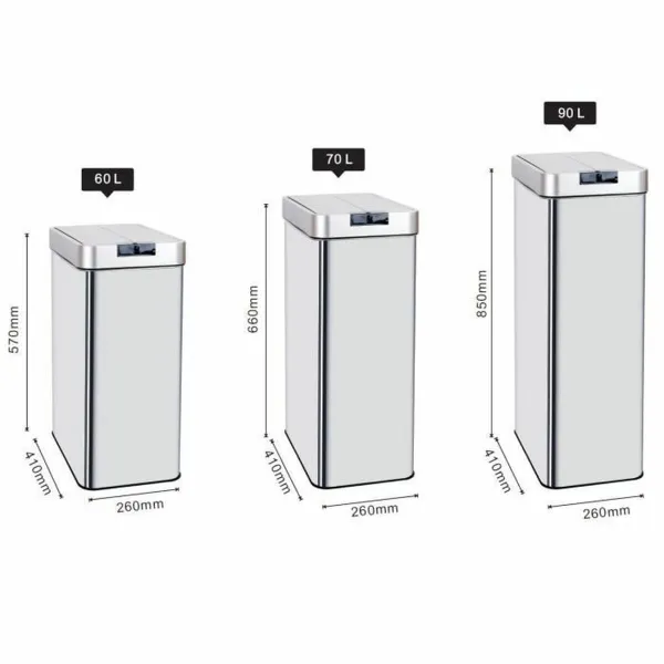 Jäteastia Kitchen Move Harmaa 70 L