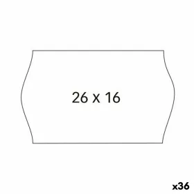 Adhesive labels White 26 x 16 cm (36 Units)