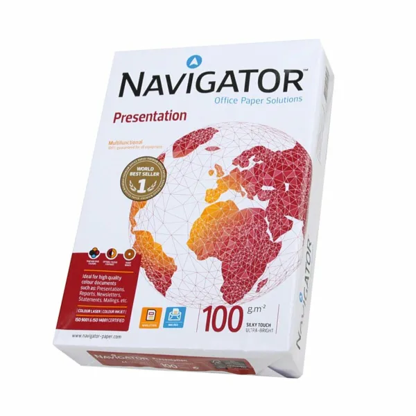 Popierius spausdinimui Navigator Presentation Balta A4 5 Dalys