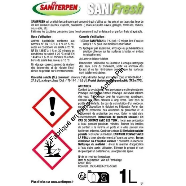 Disinfectant Saniterpen 1 L