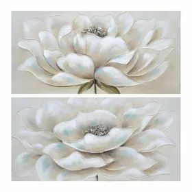 Полотно DKD Home Decor Цветастый (Пересмотрено A)
