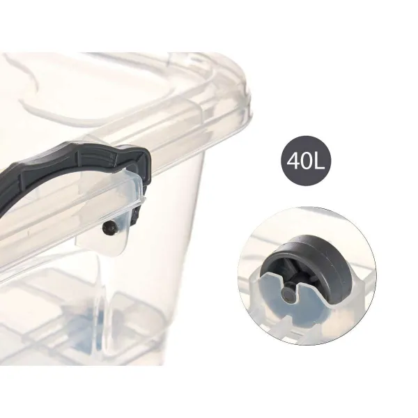 Sandėliavimo dėžutė Kipit Plastmasinis 40 L Su ratais (Naudoti D)
