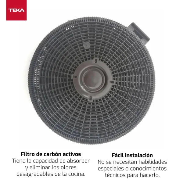 Süsinikfilter Teka D4C Süsinikkiud Plastmass