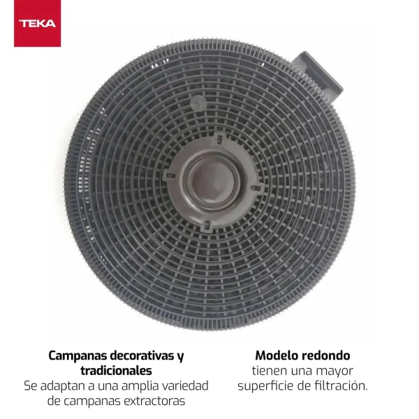 Süsinikfilter Teka D4C Süsinikkiud Plastmass