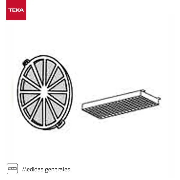 Süsinikfilter Teka D4C Süsinikkiud Plastmass