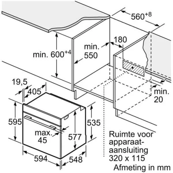 Orkaitė Siemens HB734G1B1 3600 W 71 L